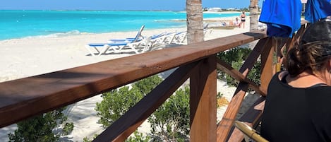 Sun-loungers, beach towels