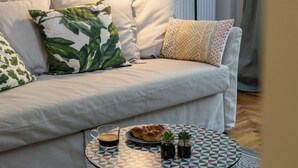 Superior Apartment | Living area - Trendy 2 bedroom Apartment 5min to metro (Athens)