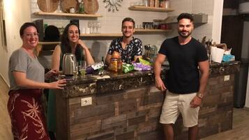 Shared fridge, microwave