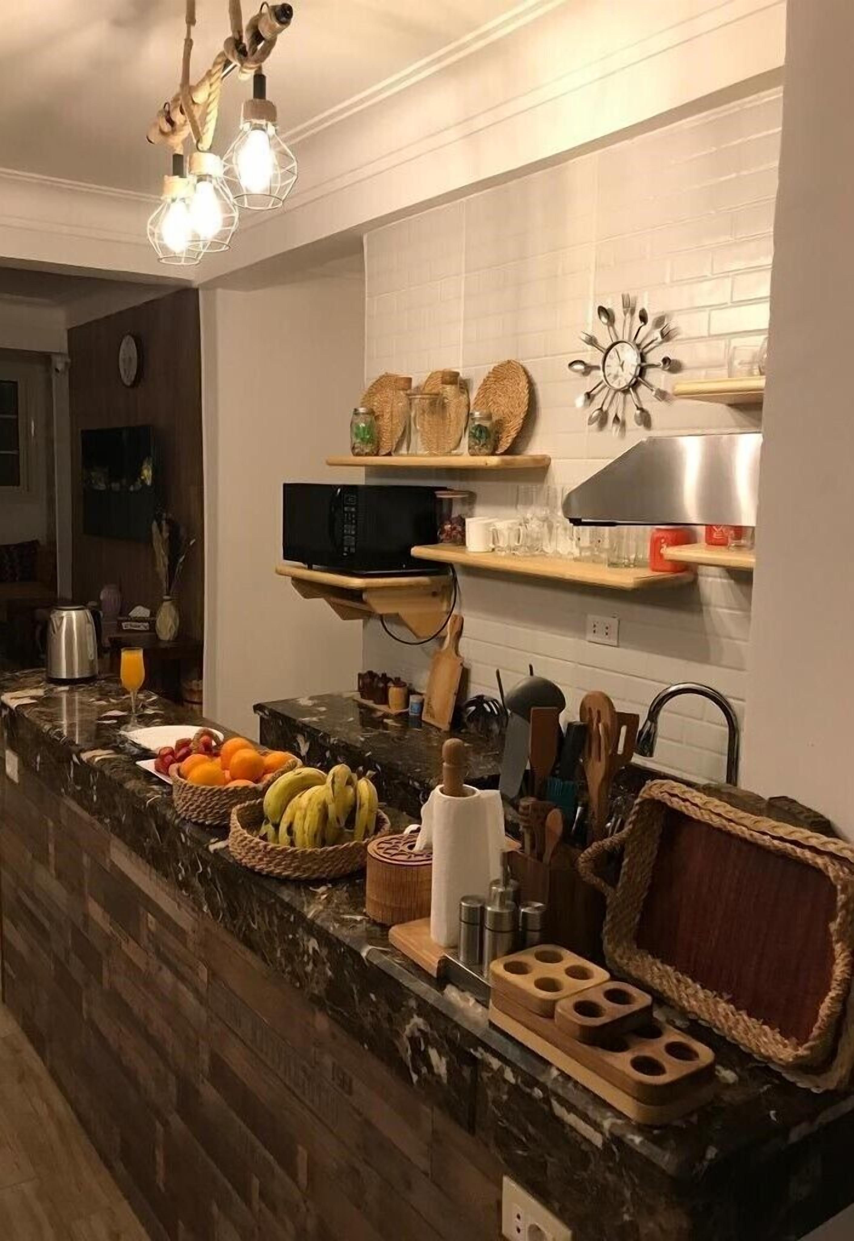 Shared fridge, microwave