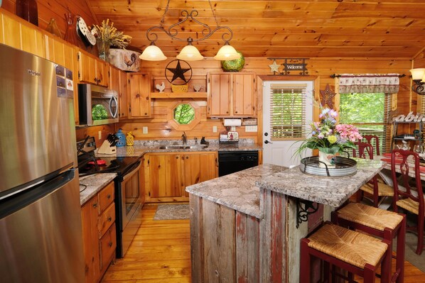 Huis, meerdere bedden (Jackson's Starry Nite Sky #217) | Privékeuken | Een oven, een broodrooster