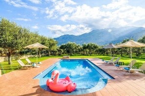 Villa, 4 Bedrooms, Private Pool, Garden View | Pool | Outdoor pool - Villa Ostria Near Georgioupolis - 5BD 4BA 10pl (Apokoronas)