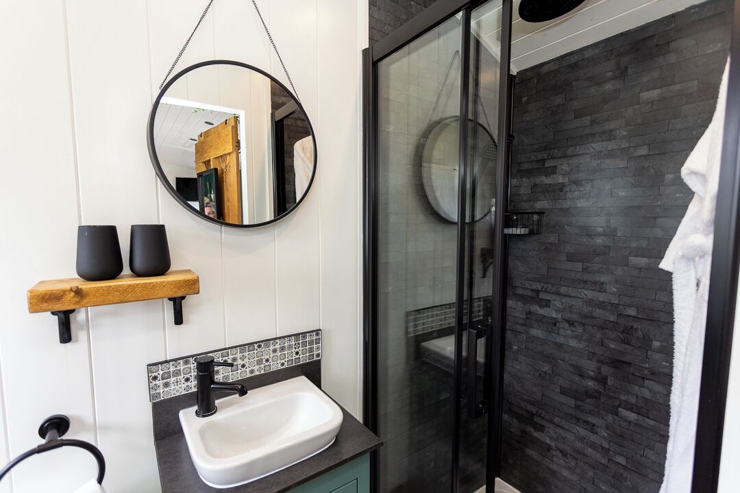 Shower, hair dryer