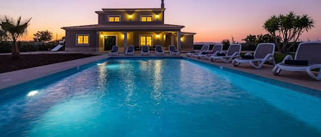 A heated pool