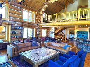 Smart TV, fireplace, table tennis, books