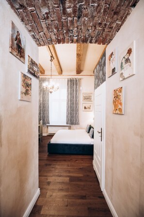 Apartamento básico | 1 quarto, espaço de trabalho para notebook