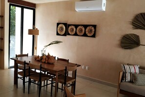 Room, 3 Bedrooms, Patio, Pool View | Dining room - Surenna Bella - 3 Bedroom Home With Pool (Tulum)