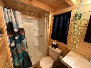 Dusche, Handtücher, Seife, Toilettenpapier