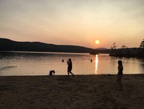 Webster Lake (2 public beaches)  just .3 miles from cottage. 