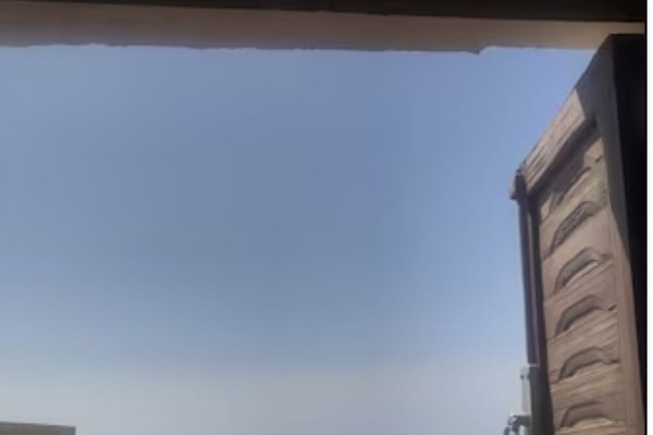 Blick von der Unterkunft