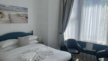 Double Room | Iron/ironing board, bed sheets