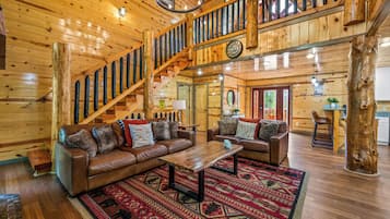 Smart TV, fireplace, video games, books