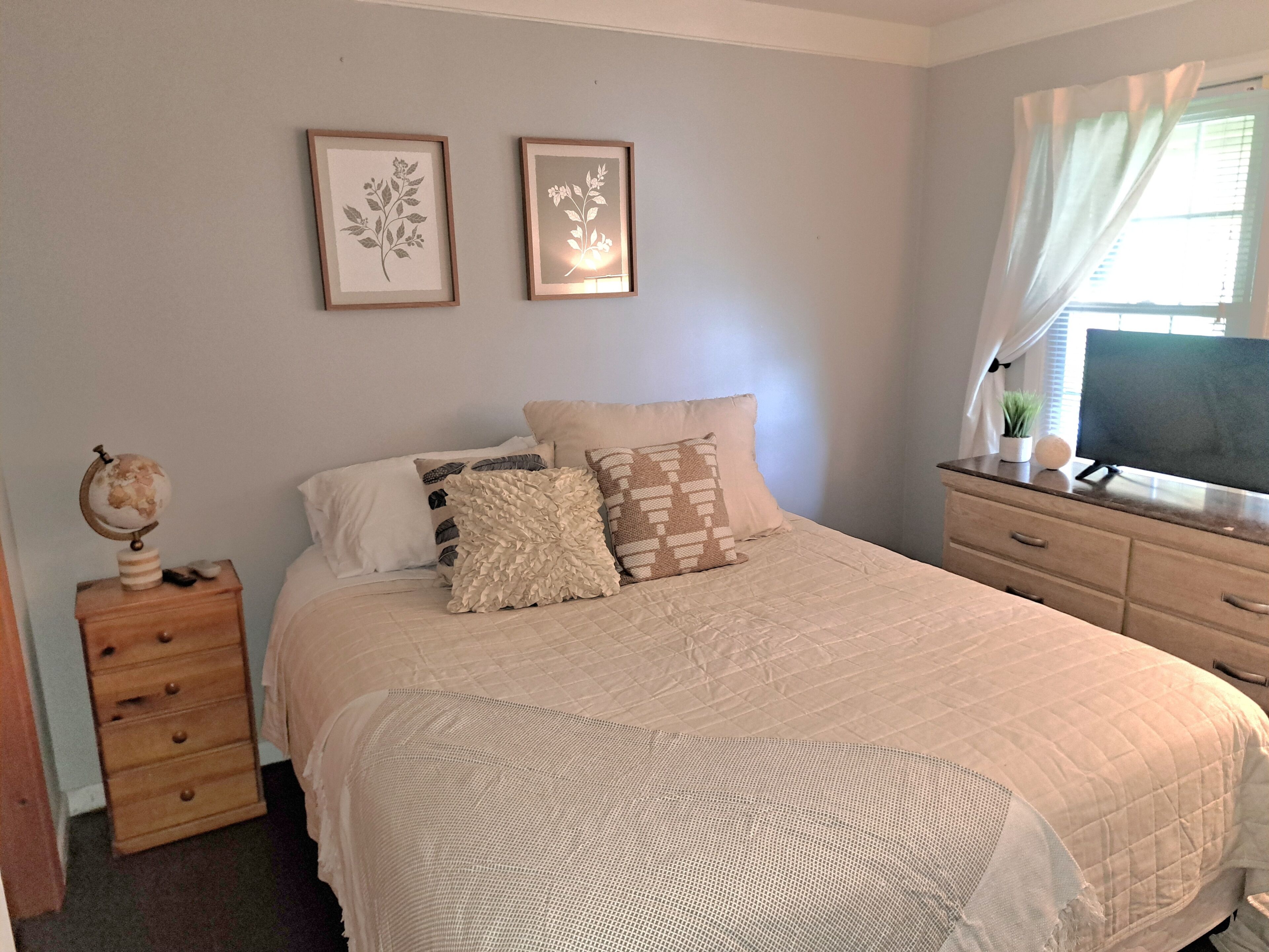 2 chambres, bureau, accès au Wi-Fi (inclus), literie fournie