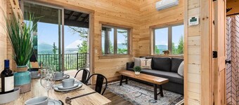 One of a kind views of Glacier National Park! Canyon Cabin at Thunderbird Ridge.