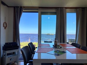 Chalet, 2 Bedrooms, Patio, Garden View | Dining - Waterfront Holiday Home Sonnenschein 4 Persons With Sauna (Anjum)