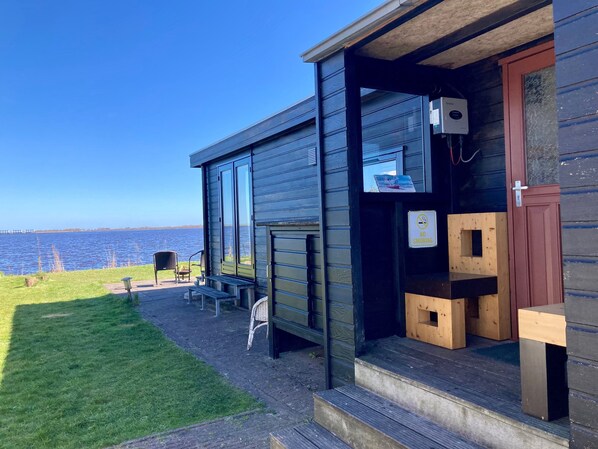 Terrace/patio - Waterfront Holiday Home Sonnenschein 4 Persons With Sauna (Anjum)