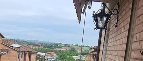 Vue depuis lâhĂ©bergement