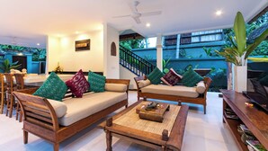 Villa, 4 Bedrooms, Smoking, Private Pool | Living area - Beautiful Private Pool Villa by the Beach in Candidasa (Manggis)