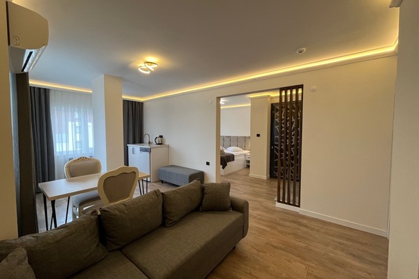 Exclusive Suite, 1 Queen Bed with Sofa bed, Sea View | Soundproofing, WiFi (free), bed sheets
