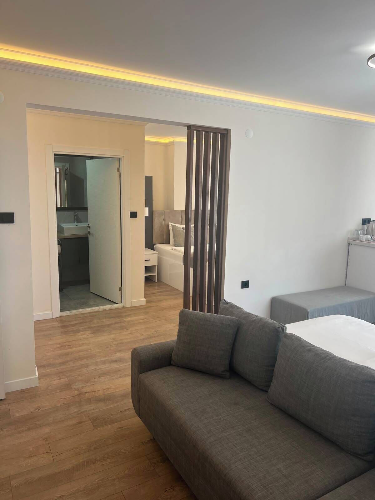 Basic Suite, 1 Queen Bed with Sofa bed, Smoking | Soundproofing, WiFi (free), bed sheets