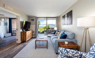 Lúxusíbúð | Stofa | Snjallsjónvarp, Hulu, myndstreymiþjónustur