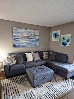 Apartment, 2 Bedrooms, Balcony, Ocean View | Living room - Live on the Bay - Walk To Moody Gardens - Private Fishing Pier & Boat Slips (Galveston)