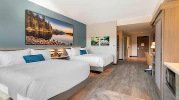 Room, 2 Queen Beds, Accessible, Non Smoking | 1 bedroom, hypo-allergenic bedding, desk, laptop workspace