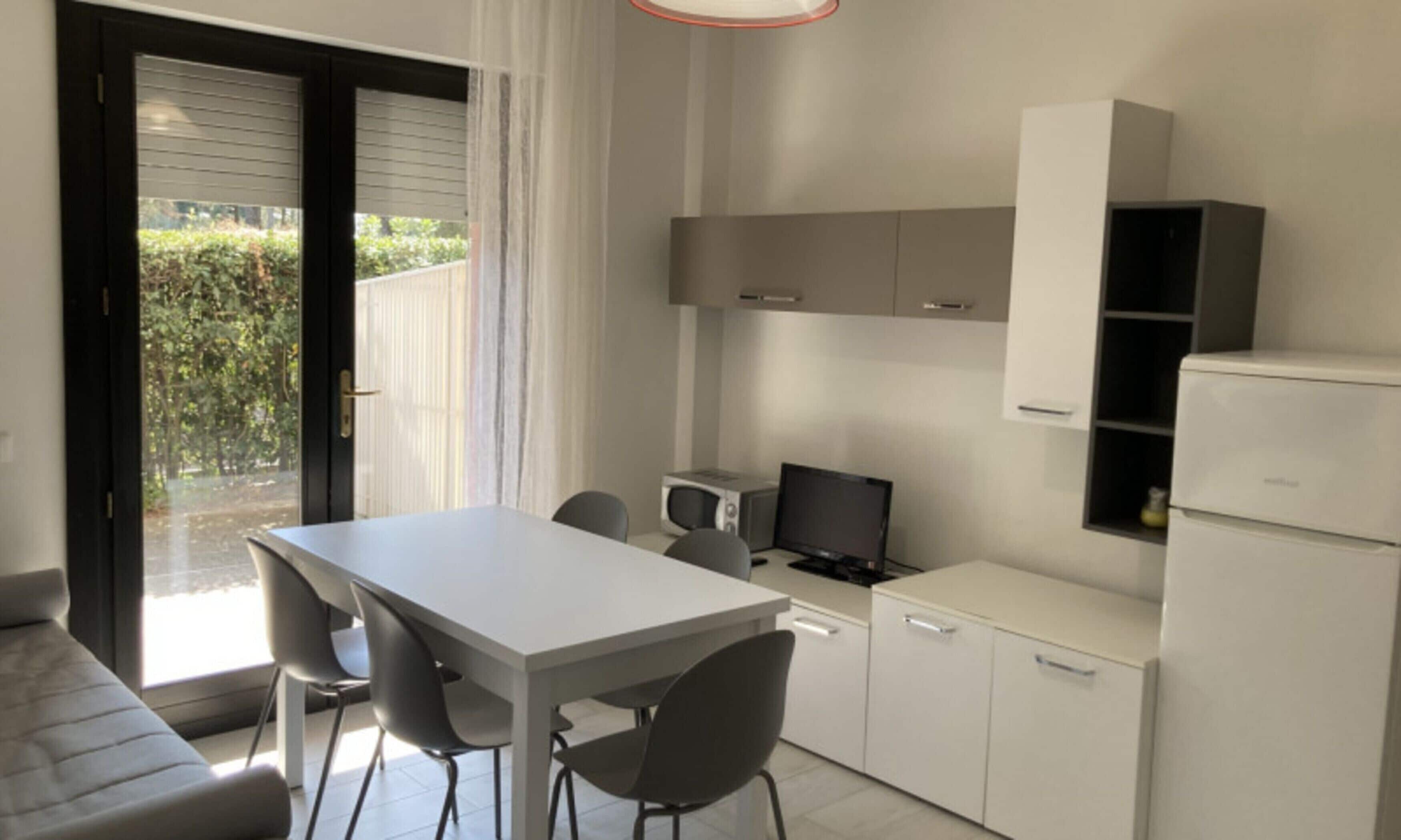 Apartemen, 2 kamar tidur, patio, pemandangan kebun | Ruang makan