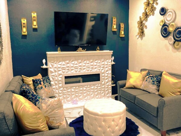 スマートテレビ、暖炉