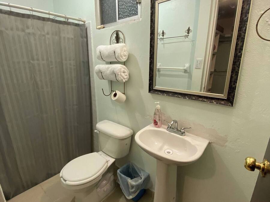 Casa, 2 camere da letto, accessibile ai disabili, patio | Dotazioni del bagno