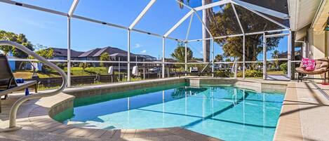 Una piscina climatizada