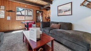 Basic Cabin | Living area - Cozy Moonlight Chalet  (Big Bear City)