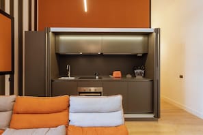 Huis, 2 slaapkamers, balkon, uitzicht op de stad | Interieur