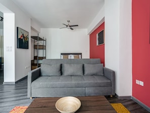 Estúdio, vários quartos | Sala de estar