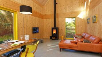Fernseher, Kamin