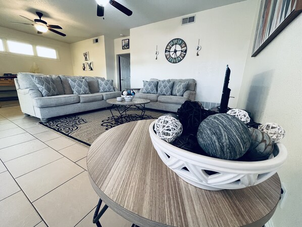 Smart TV, video games, table football, offices