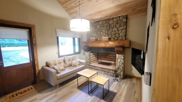 Fernseher, Kamin
