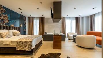 Premium bedding, memory-foam beds, free minibar items, in-room safe