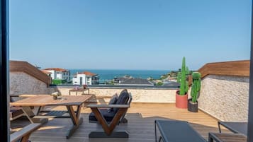 Panoramic Double Room, Sea View | Terrace/patio