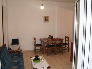 Apartment, 1 Bedroom, Balcony, Mountain View | Dining - South Crete Klima Partment (Faistos)