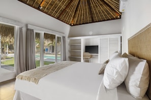 Deluxe-Villa, 5 Schlafzimmer, eigener Pool, Poolblick | 5 Schlafzimmer, hochwertige Bettwaren, Zimmersafe, Schreibtisch