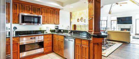 Microwave, oven, stovetop, dishwasher