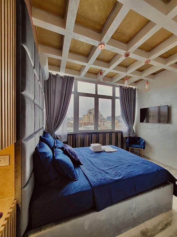 Apartamento, 1 quarto, acessível, vista para a cidade | 2 quartos, quartos à prova de som