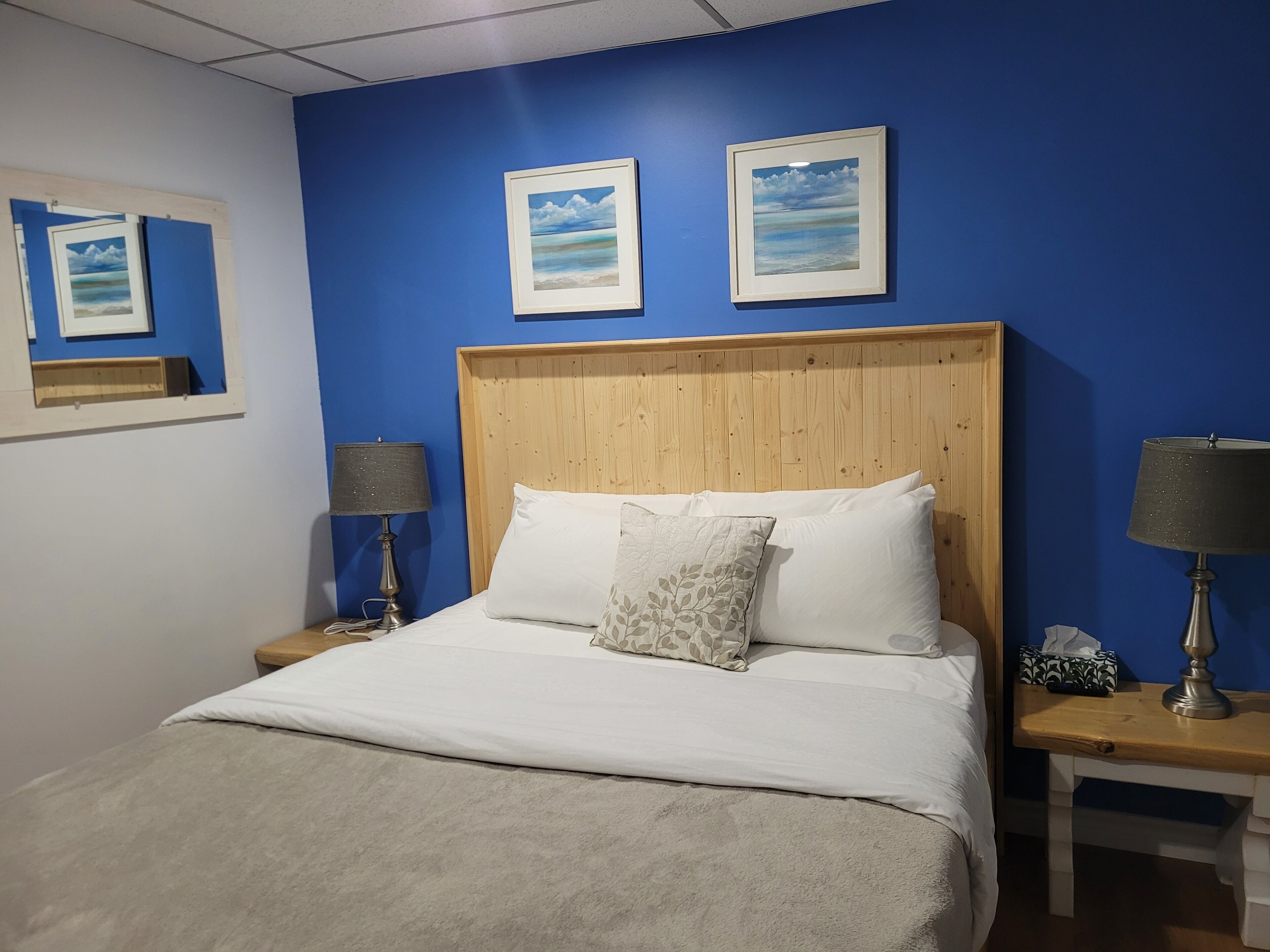 2 bedrooms, desk, iron/ironing board, WiFi