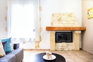 Villa, 3 Bedrooms, Private Pool, Garden View | Living area - Mysigt Villa - Next To Platanias, 2min From Beach (Platanias)