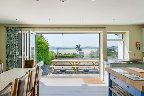 Beautiful Home with Pool Overlooking Camel Estuary