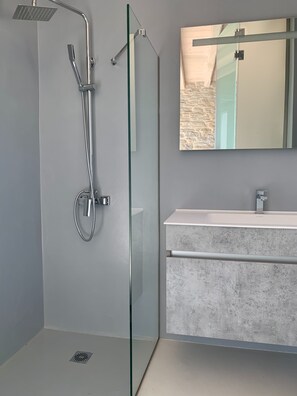 Villa, 1 Bedroom, Balcony, Garden View | Bathroom - Heliades Villas-the Suite With Private Pool and View to Aegean Sea (Andros)