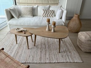 Appartement, 2 slaapkamers, terras, uitzicht op tuin | Woonruimte