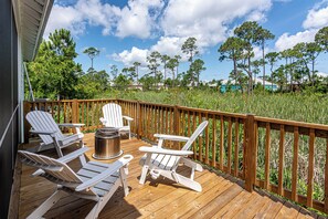 House, 3 Bedrooms, Smoking, Balcony | Terrace/patio - 5004 Rookery 3 Beach Buddies 2 Pools Beach Access Beach Items Fire pit and Grill (Gulf Shores)