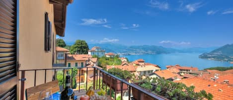 Family Apartment, 1 Bedroom, Balcony, Mountainside (Charming Magognino Stresa Hills Lake) | Lake view